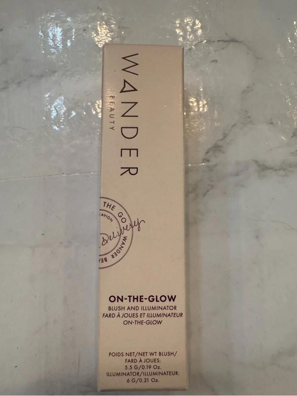 Wander Beauty On-the-Glow Blush and Illuminator Sienna Sunset/Nude Glow NIB